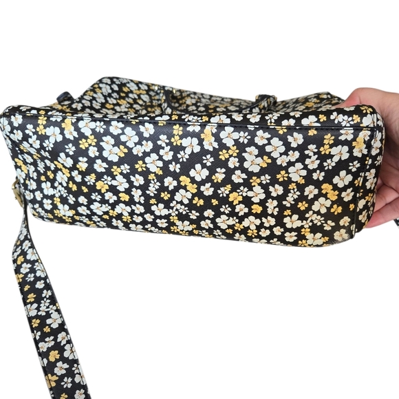 Steve Madden Floral Black and Yellow Women's Bag EUC - Picture 8 of 8